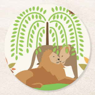 Posavasos Redondo De Papel África