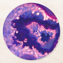 agate de cristal morado elegante