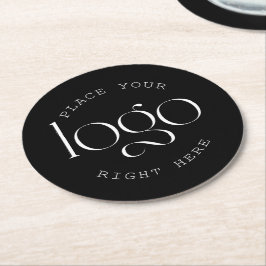Posavasos Redondo De Papel Agrega tu propio logotipo empresarial personalizad