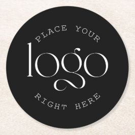 Posavasos Redondo De Papel Agrega tu propio logotipo empresarial personalizad