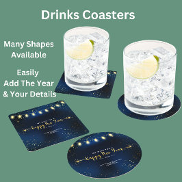 Posavasos Redondo De Papel Agregar detalles de organización familiar de año n