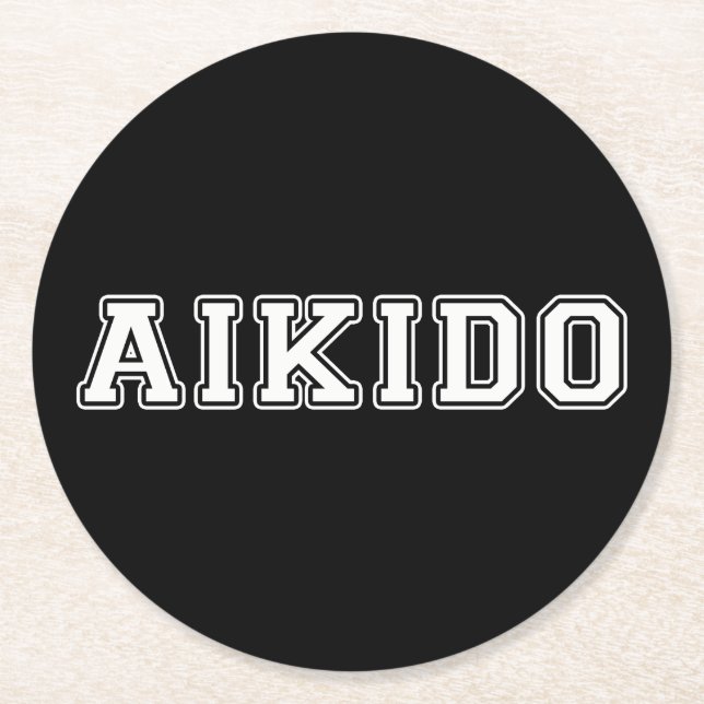 Posavasos Redondo De Papel Aikido (Anverso)