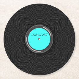 Posavasos Redondo De Papel Álbum de registros