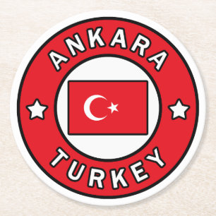 Posavasos Redondo De Papel Ankara Turquía