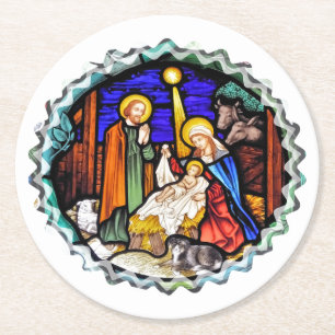 POSAVASOS REDONDO DE PAPEL ANTIGUO INGLATERRA