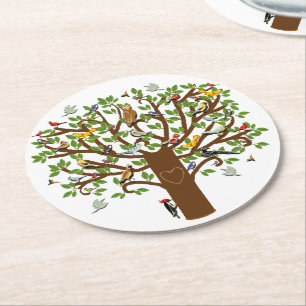 Posavasos Redondo De Papel Árbol genealógico
