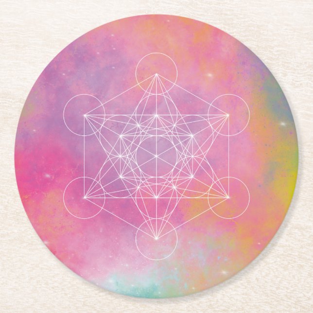 Posavasos Redondo De Papel Archange de Metatron zen (Anverso)