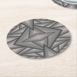 Posavasos Redondo De Papel Arte Resumen Congelado En El Tiempo