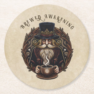 Posavasos Redondo De Papel Asistente para café/ chocolate