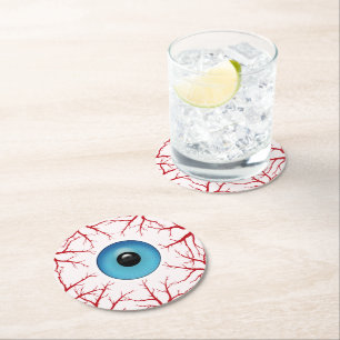 Posavasos Redondo De Papel Asombroso Eyeball