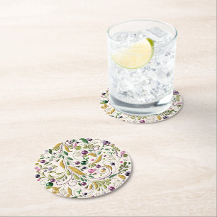 Posavasos Redondo De Papel Astillas - Junta - Círculo toscano