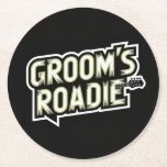 Posavasos Redondo De Papel Astratos del partido Rock and Roll Wedding<br><div class="desc">Las tiras cómicas que rompen, igual que los recién casados 🤘 despedirse de la vestimenta básica de los bodas para beber y aumentar el volumen con estas tiras de la fiesta de la novia y el matrimonio en masa. Diseñados para un equipo que viva fuerte y ame más, estas tiras...</div>