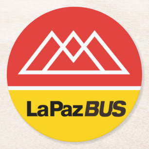 Posavasos Redondo De Papel autobús La Paz