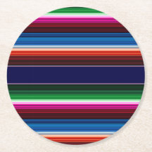 Azul, Naranja, rosado caliente, sarape verde mexic