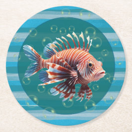Posavasos Redondo De Papel Baby Lionfish Paper Coasters