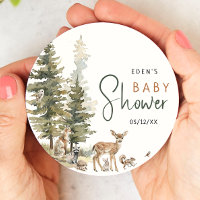 Baby Shower de animales de bosque forestal