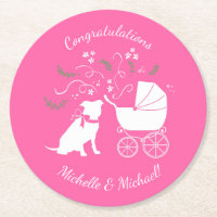 Baby Shower de Bulldog Rosa