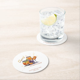 Posavasos Redondo De Papel Baby Shower de cócteles de Halloween