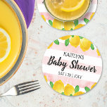Posavasos Redondo De Papel Baby Shower de color de agua moderna con árbol lim<br><div class="desc">Celebre con estilo con estas modernas duchas de bebé. El diseño es fácil de personalizar con tu propia redacción y tu familia y amigos estarán encantados cuando vean estas fabulosas galas. Se pueden encontrar elementos coincidentes en la colección.</div>
