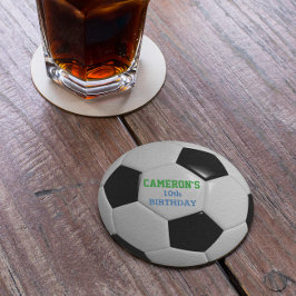 Posavasos Redondo De Papel Balón de fútbol
