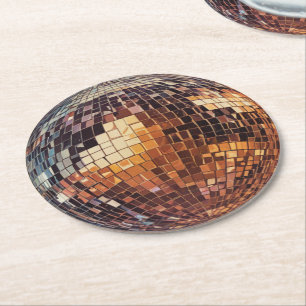 Posavasos Redondo De Papel Baloncesto