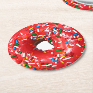 Posavasos Redondo De Papel Beber de papel de donut