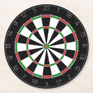 Posavasos Redondo De Papel Beber juego Dart Placa de montaña