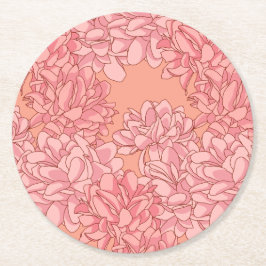 Posavasos Redondo De Papel Bellas canciones Papel