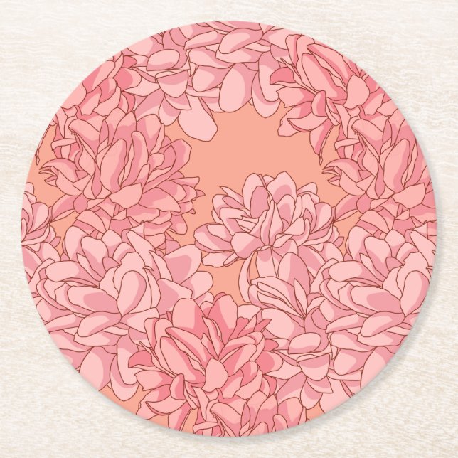 Posavasos Redondo De Papel Bellas canciones Papel (Anverso)