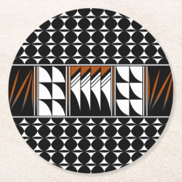 Posavasos Redondo De Papel Bendiciones de la pluma del suroeste