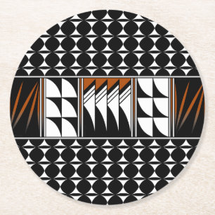 Posavasos Redondo De Papel Bendiciones de la pluma del suroeste