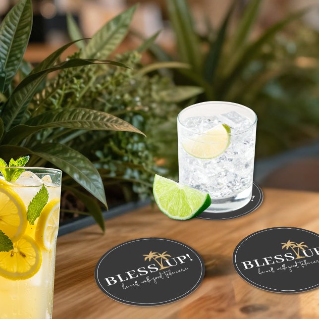 Posavasos Redondo De Papel Bendiciones para las estrellas jamaiquinas de la b (Subido por el creador)