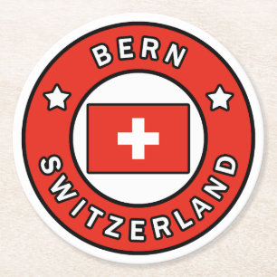 Posavasos Redondo De Papel Berna Suiza