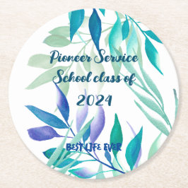 Posavasos Redondo De Papel Best Life Ever - Pioneer School 