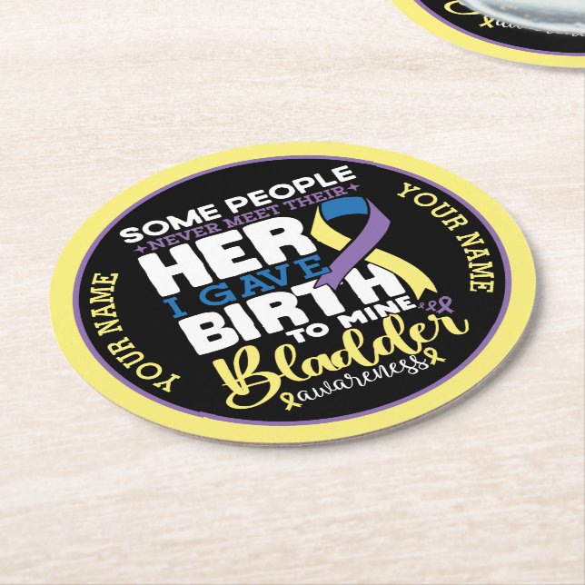 Posavasos Redondo De Papel Bladder warrior Some People Never Meet Their Hero (En perspectiva)