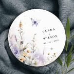 Posavasos Redondo De Papel Blanda Lilac Flor silvestre mariposa Boda Jardín<br><div class="desc">Si necesita cualquier otro producto o personalización que coincida,  por favor envíe un mensaje a través de Zazzle.</div>