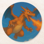 Posavasos Redondo De Papel Blazoth<br><div class="desc">En el antiguo reino de Eldoria, Blazoth nació del corazón de un volcán, destinado a ser el protector del reino. Cuando era un dragón joven, aprendió a aprovechar el poder del fuego, dominando el arte de la fuga y la llama. Cuando la oscuridad amenazó a Eldoria, Blazoth rosa del cielo,...</div>