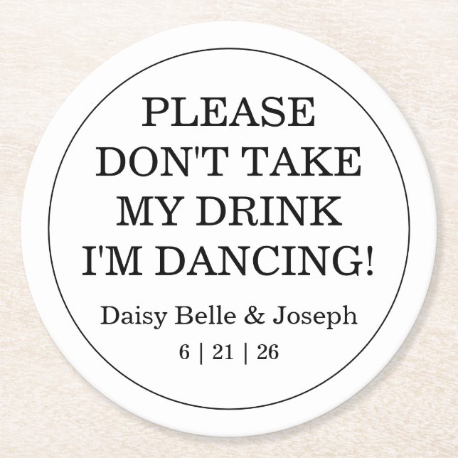 Posavasos Redondo De Papel Boda de mosaico azul de lemones mediterráneos (Anverso)