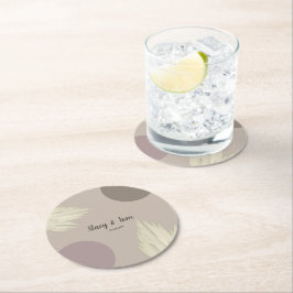 Posavasos Redondo De Papel Bohemias Gracias Pampas Formas Naturales