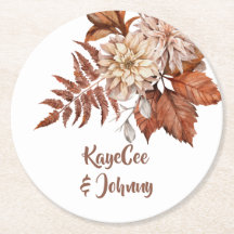 Boho Vintage Autumn Terracotta Boda Floral