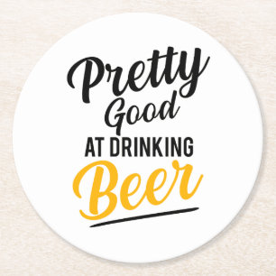 Posavasos Redondo De Papel Bonito bueno para beber cerveza