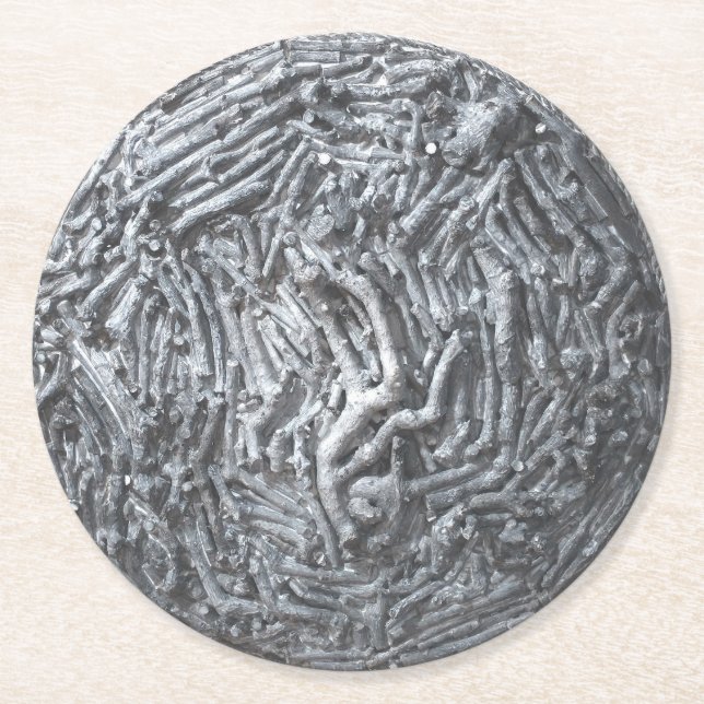 Posavasos Redondo De Papel Boxeo: Luna (Anverso)