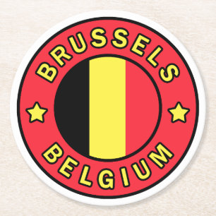 Posavasos Redondo De Papel Bruselas Bélgica