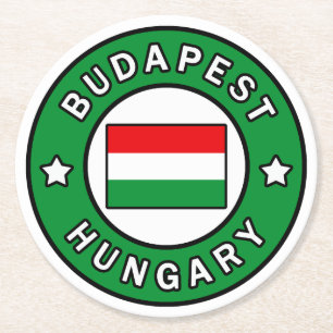 Posavasos Redondo De Papel Budapest Hungría