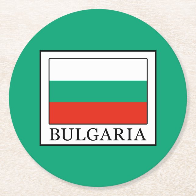 Posavasos Redondo De Papel Bulgaria (Anverso)