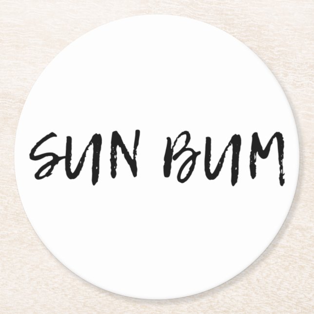 Posavasos Redondo De Papel Bum de sol (Anverso)