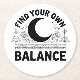 Posavasos Redondo De Papel Buscar su propio saldo