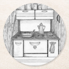 Posavasos Redondo De Papel Cabina Stove