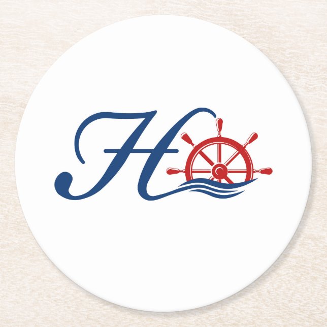 Posavasos Redondo De Papel Calzado de papel HTOC (Anverso)