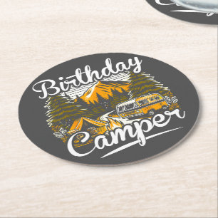 Posavasos Redondo De Papel Camper Camping Camper Lover
